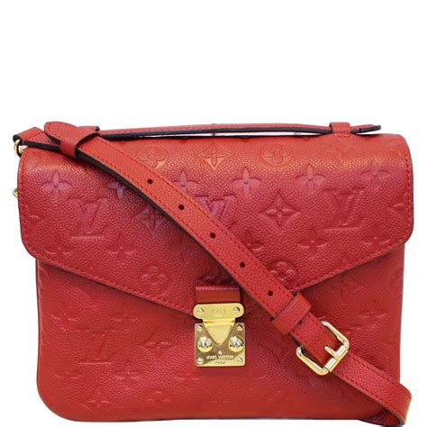 louis vuitton red crossbody bag.